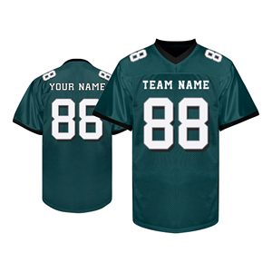 pro style American Football V neck jersey Eco friendly polyester Custom player number Professional quality Athletic wear - Product Image 1