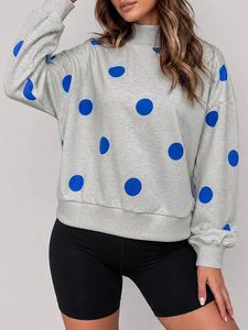 Sudadera de Cuello Alto para Mujer de Alta Calidad, Estampada, de Felpa, Algodón Ecológico, Ligera, Transpirable, de Secado Rápido, Estilo Casual - Product Image 5