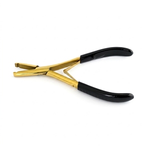 Alicate Profesional para Extensiones de Cabello con un Solo Orificio para Micro Anillos y Nano Beads, Herramienta de Cierre de Precisión de Acero Inoxidable - Product Image 1