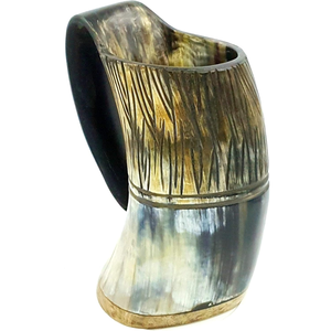 Tasses en corne de buffle style Viking, artisanat indien, best-seller domestique, en promotion - Product Image 3