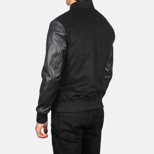 <b>Men</b> Woolen Varsity Jacket Ideal For Outerwear And Casual Use As A College Baseball Jacket For <b>Men</b> With Embroidered Technics - Product Image 4