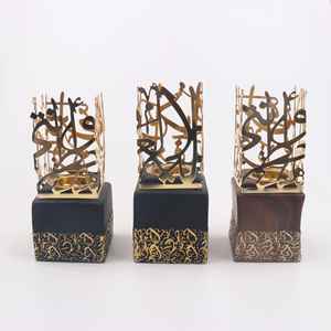 Quemador de incienso de lujo con diseño de palmera, Mabkhara, soporte para incienso Oud, decoración aromática islámica árabe para el hogar, Ramadán. - Product Image 2