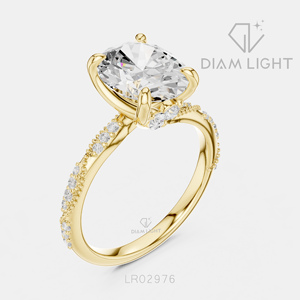 14KT White Gold 2.42CT Oval Cut Lab Grown Diamond Engagement Ring IGI Certified F+ Color VS+ Clarity Bridal Promise Ring Women - Product Image 6