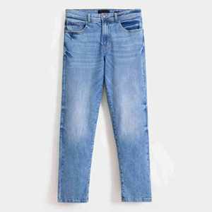 Envío Rápido, Jeans de Pierna Recta, Jeans de Mezclilla Cruda, Estilo Urbano, 100% Algodón, Pantalones de Mezclilla para Hombre - Product Image 5