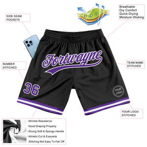 <b>Customized</b> Sports Team Shorts 100% Polyester Mesh Sublimated Club Name Training Basketball Athletic Shorts for Teamwear - Product Image 5