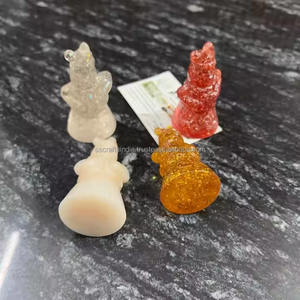 Exportador indio, resina hecha a mano, adorno colgante de Papá Noel de Navidad para regalar, disponible a granel - Product Image 1