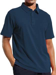 Nouveau T-shirt polo personnalisé pour homme, col rond, manches longues, 100% coton tricoté, couleur personnalisée, style streetwear - Product Image 3