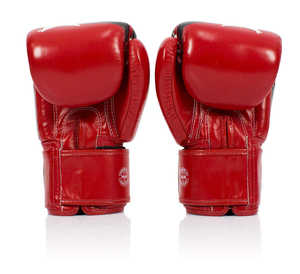 Customized Faitex Top Quality Genuine Cowhide Leather <b>Gloves</b> With Adjustable Hook & Loop Closure <b>Type</b> Boxing <b>Gloves</b> For Training - Product Image 3