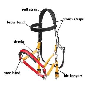 Premium <b>Genuine</b> Leather Horse Halter with Soft Sheepskin Padding Luxury Equestrian Leather Headstall - Product Image 4