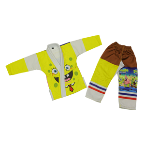Custom Kids SpongeBob BJJ Gi Digital Print 100% Cotton Quick Dry Yellow Brown Pants Customized Fit Children's Martial <b>Arts</b> Wear - Product Image 1