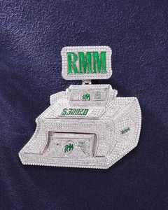 Collar con Colgante de Diamantes Moissanite VVS Sólidos en 3D, con Letras, de Plata de Ley 925, Estilo Hip Hop, de Lujo y Personalizado - Product Image 5