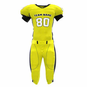 Tenues d'équipe professionnelles de football américain, vêtements de sport unisexes 100% polyester, anti-humidité, noms d'équipe personnalisés, livraison rapide - Product Image 1