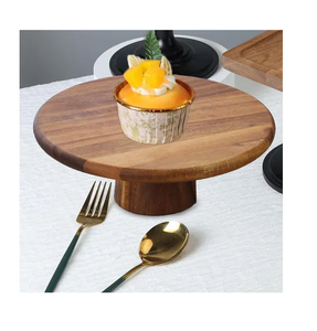 Wood Cake <b>Stand</b> Customized Sale Cupcake Display <b>Stand</b> Polished Holder for Home Decoration Rustic Cake <b>Stand</b> - Product Image 5