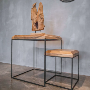 <b>Nesting</b> <b>Tables</b> Solid Teak Wood for Hotel Villa Restaurant Resort Custom Wholesale - Product Image 2