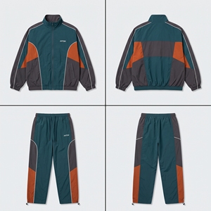 Unisex Vintage Windbreaker <b>Tracksuit</b> Set <b>90s</b> Style Color Block Custom Manufacturer - Product Image 5