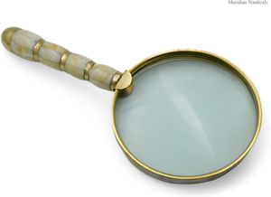 Loupe en métal vintage, verre grossissant décoratif pour la maison, le bureau, la bibliothèque, la décoration de bureau - Product Image 4