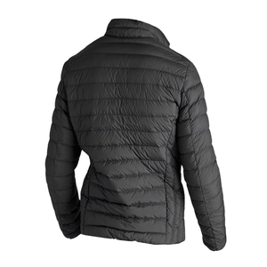 Veste matelassée à capuche entièrement zippée pour homme, personnalisée, hiver, décontractée, noire - Product Image 5