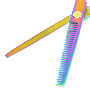 Juego de Tijeras de Peluquería Profesionales de 5.5 Pulgadas con Hoja de Acero Inoxidable, Punta Afilada, Tijeras de Peluquería para Adelgazar y Peinar el Cabello - Product Image 5