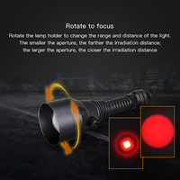 Lampe torche LED rechargeable 3-en-1 OCSHARK H28 RGB 10W, charge USB, lampe tactique, corps en aluminium, pour la chasse et les activités de plein air