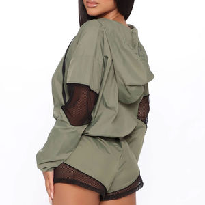 Conjunto Deportivo de Verano para Hombre y Mujer, Chaqueta Cortavientos y Pantalones Cortos de Nailon, 100% Algodón, 2 Piezas, Nuevo y de Alta Calidad - Product Image 5