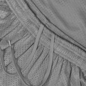 <b>Men</b> Solid Color Polyester Drawstring Shorts Regular Fit Woven Breathable Swim <b>Trunk</b> Gray - Product Image 5