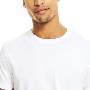 Best Selling White Short Sleeve O-Neck T-<b>Shirt</b> Regular Fit 100% Cotton Jersey Knitted Casual Solid Color Blank Design - Product Image 3