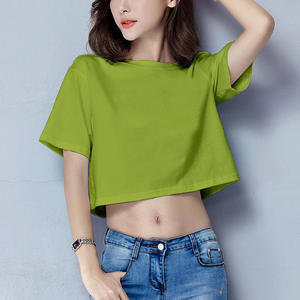 Camiseta de Manga Corta para Mujer, Color Borgoña, 100% Algodón, Top de Verano - Product Image 3