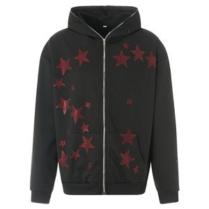 Sudaderas Casuales para Adultos con Diseño Moderno, Mangas Largas y Pedrería, 100% Algodón, Transpirables, de Alta Calidad, Ropa de Moda para Invierno - Product Image 1