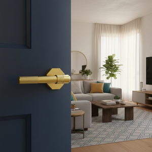 Heavy Duty Marble Mortise Door <b>Handle</b> Set | Luxury Stainless Steel Antique,Graphite Black & PVD Gold Finish for Commercial Doors - Product Image 4