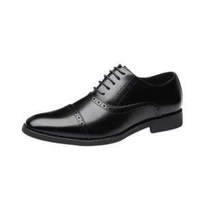 Zapatos Combinados de Lona y Cuero para Hombre, Punta Redonda, Diseño Casual Híbrido Premium, Fabricante OEM Global - Product Image 4