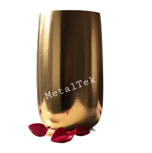 Macetero decorativo alto para sala de estar, oficina, decoración de alta calidad, colores personalizados, diseño martillado, maceteros metálicos de lujo - Product Image 4