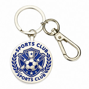 Porte-clés ballon de sport avec design métallique 3D personnalisé, fabrication OEM pour tournois et cadeaux promotionnels - Product Image 3