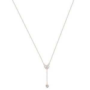 สร้อยคอจี้เพชรทรงสามเหลี่ยมประดับเพชร 14K โรสโกลด์ พร้อมใบรับรอง IGI เครื่องประดับหรูหราสำหรับผู้หญิง ฉลองครบรอบแต่งงาน - Product Image 3