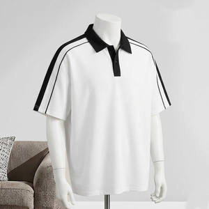 Chemises polo de haute qualité, nouveau design, couleurs variées, impression de logo personnalisé, broderie OEM, hommes, 260 g/m², golf, surdimensionnées, polos pour hommes - Product Image 6