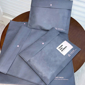 Sobre Largo Desechable para Documentos con Cierre de Botón, Bolsa de Almacenamiento de Tela No Tejida Ecológica y Duradera con Cordón, Bolsa con Logotipo Personalizado - Product Image 1
