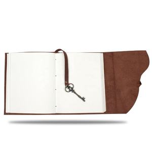 Antique Brass Key <b>Lock</b> Bound Genuine Leather Journal with Handmade Cotton White Paper Vintage Style <b>Diary</b> Notebook Writing - Product Image 3