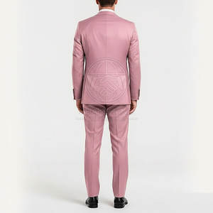 Costume de mariage classique pour homme, ensemble trois pièces, coupe confortable, tissu respirant, pour les événements de mariage du marié - Product Image 2