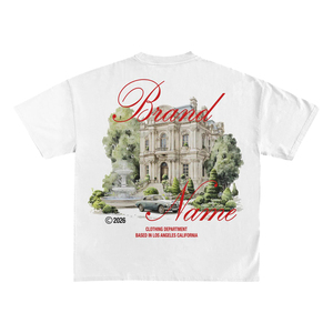 เสื้อยืดแขนสั้นสีขาวพิมพ์ลายดิจิทัลสำหรับผู้ชาย ทรงโอเวอร์ไซส์ สไตล์ลำลอง เหมาะสำหรับใส่ในฤดูร้อน ทรงบ็อกซี่ สตรีทแวร์ ทันสมัย - Product Image 3