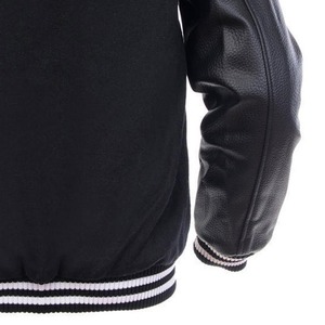 Good Quality Men's Baseball <b>Jackets</b> With <b>Leather</b> Sleeves Wholesale <b>Long</b> Sleeve <b>Leather</b> Windproof Quilted baseball Varsity <b>Jacket</b> - Product Image 6