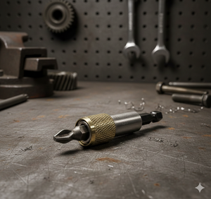 Conector de Brocas de Cambio Rápido RALTER OEM DIY, Vástago Hexagonal de 1/4 de Pulgada, Acabado Arenado, Mango de Anillo de Acero, Modelo AC38-60 - Product Image 3