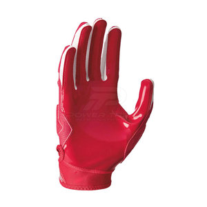 Guantes de Fútbol Americano de Cuero Premium, Antideslizantes, de Dedo Completo, con Absorción de Humedad, Diseño Transpirable, para Entrenamiento y Competición - Product Image 5