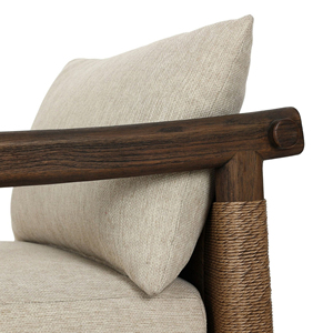 Contemporary Outdoor One Seat <b>Sofa</b> With UV Resistant PE <b>Rattan</b> And Waterproof Cushion For Garden Use - Product Image 5