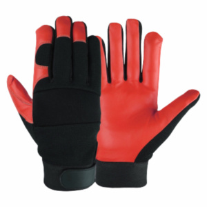 Guantes Mecánicos de Cuero de Vaca de Grano Grueso con Puño de Neopreno de 11 oz, Resistentes al Calor, Chispas y Cortes, Antiestáticos, Protección para las Manos - Product Image 6