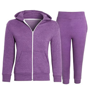 Conjunto Deportivo Azul para Mujer con Capucha, Cierre Frontal con Cremallera, Color Sólido, Casual, para Correr, con Bolsillos Laterales, para Otoño - Product Image 3