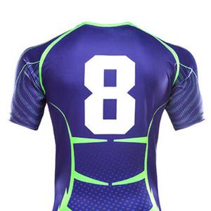 Nouveaux maillots de rugby et de football respirants et antibactériens, personnalisables en couleurs et designs, uniformes d'équipe 100 % polyester, en promotion - Product Image 4