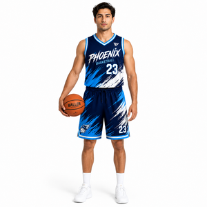 Maillot de basket-ball de qualité supérieure, uniforme personnalisé pour équipe, avec tissu respirant pour l'entraînement sportif professionnel et les matchs de club - Product Image 1