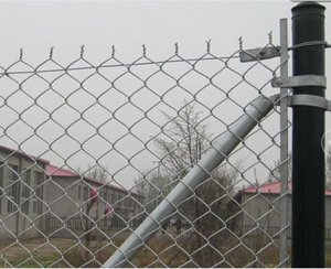Anti <strong>Clamp</strong> Hot Dipped Galvanized Residential Chain Link Fence Single Swing <strong>Gate</strong> Single Arm with Barbed Wire Cowan - Product Image 5