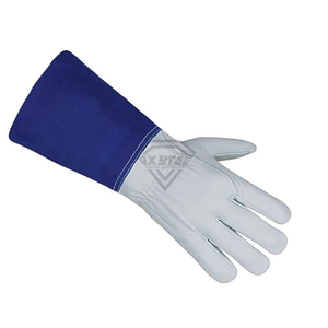 Heavy Duty Industrial Leather Welding <b>Gloves</b> <b>Long</b> Safety Gauntlet Protective Hand Wear For Metal Working Construction Factory - Product Image 2