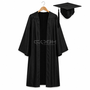 Vestimenta Masónica Griega Cosh International, Ropa de Fraternidad y Hermandad, Túnica de Graduación Negra - Product Image 1
