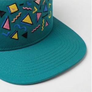 Gorra de béisbol Teal Cap con formas de los años 90, sombrero superior para hombre, elegante, de moda, al por mayor, transpirable, con patrón, atuendo premium para mujer A1 - Product Image 4